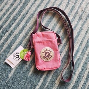 Kipling crossbody "Tally" bag color "Pink Party"